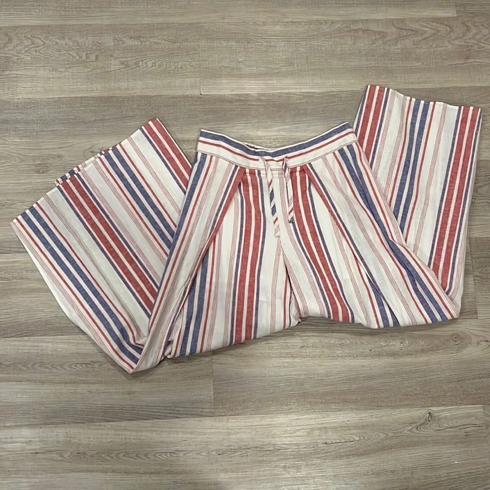 Express Wide Leg Linen Pants - Picture 4 of 7